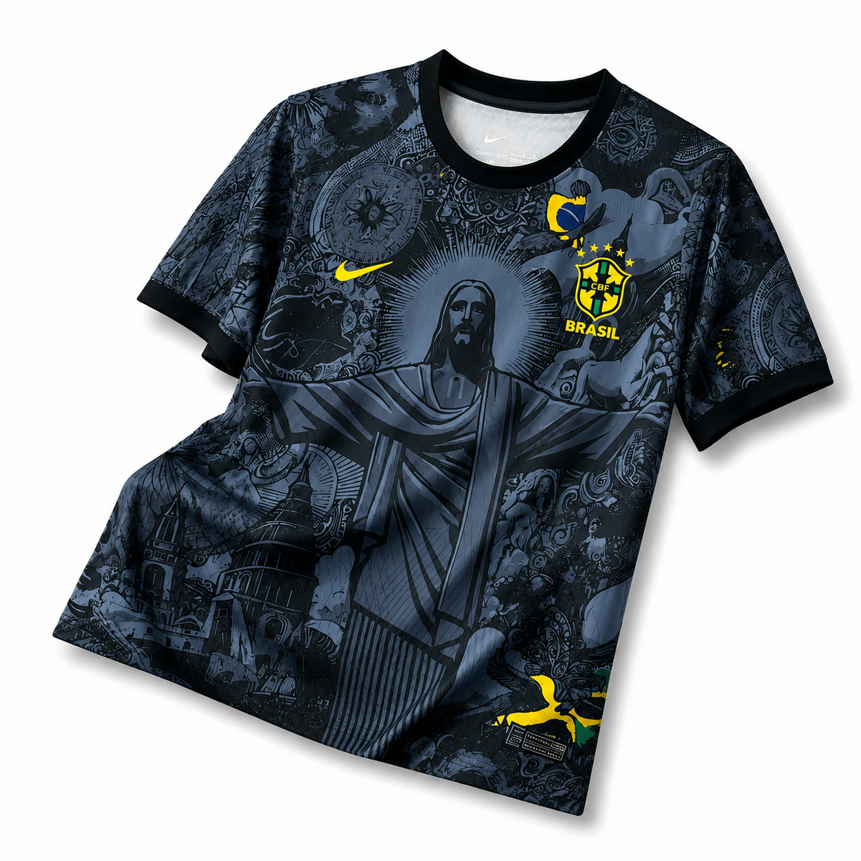 Brazil Black 'Christ The Redeemer' Special Edition Shirt