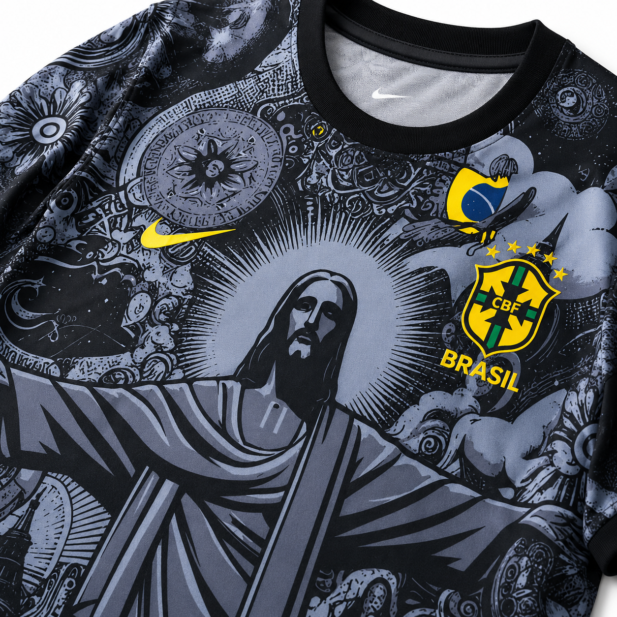 Brazil Black 'Christ The Redeemer' Special Edition Shirt